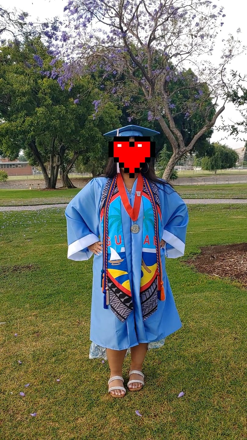Customer photo review of Guahan Tribal Black Guam Graduation Stole Sash