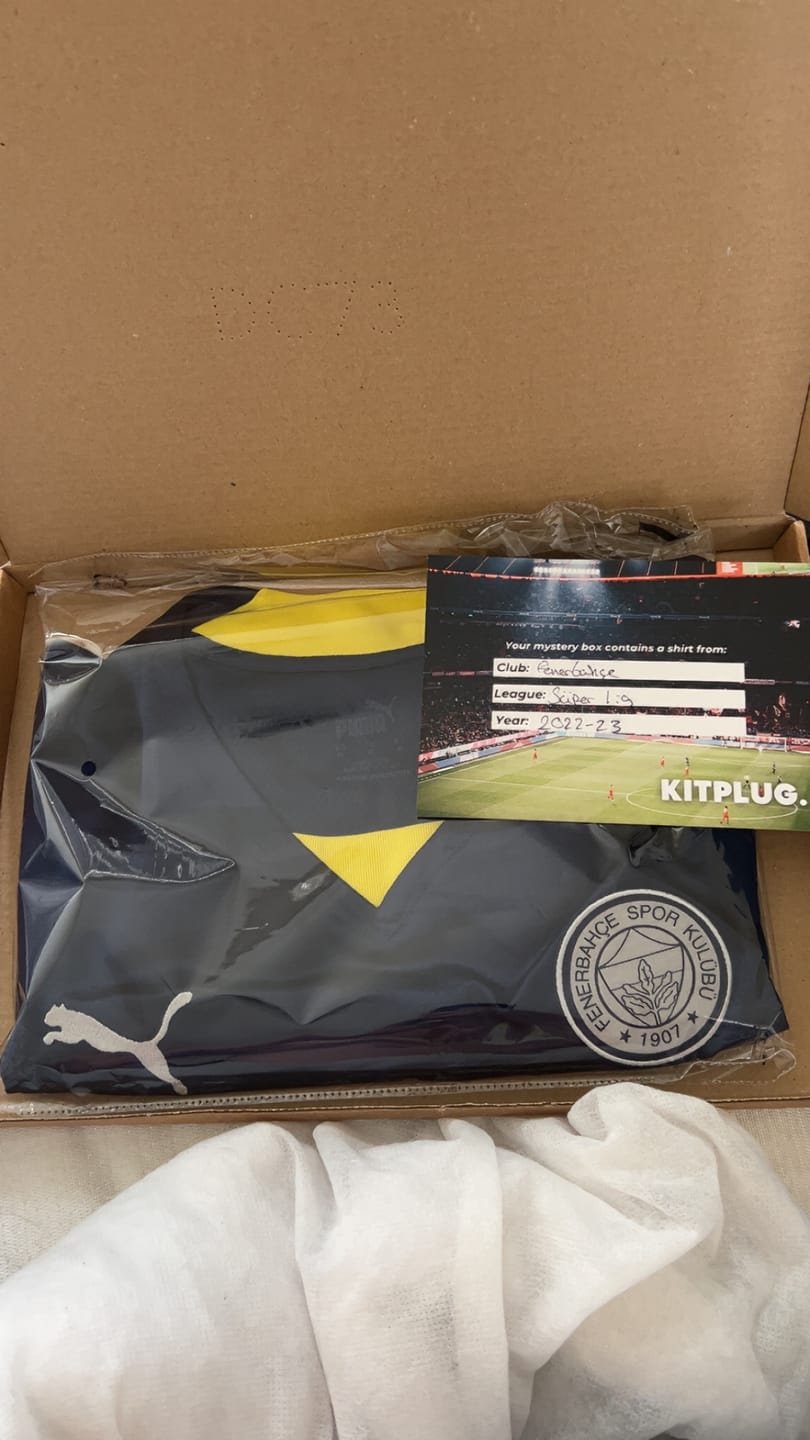 Customer photo review of MODERN Mystery Football Shirt