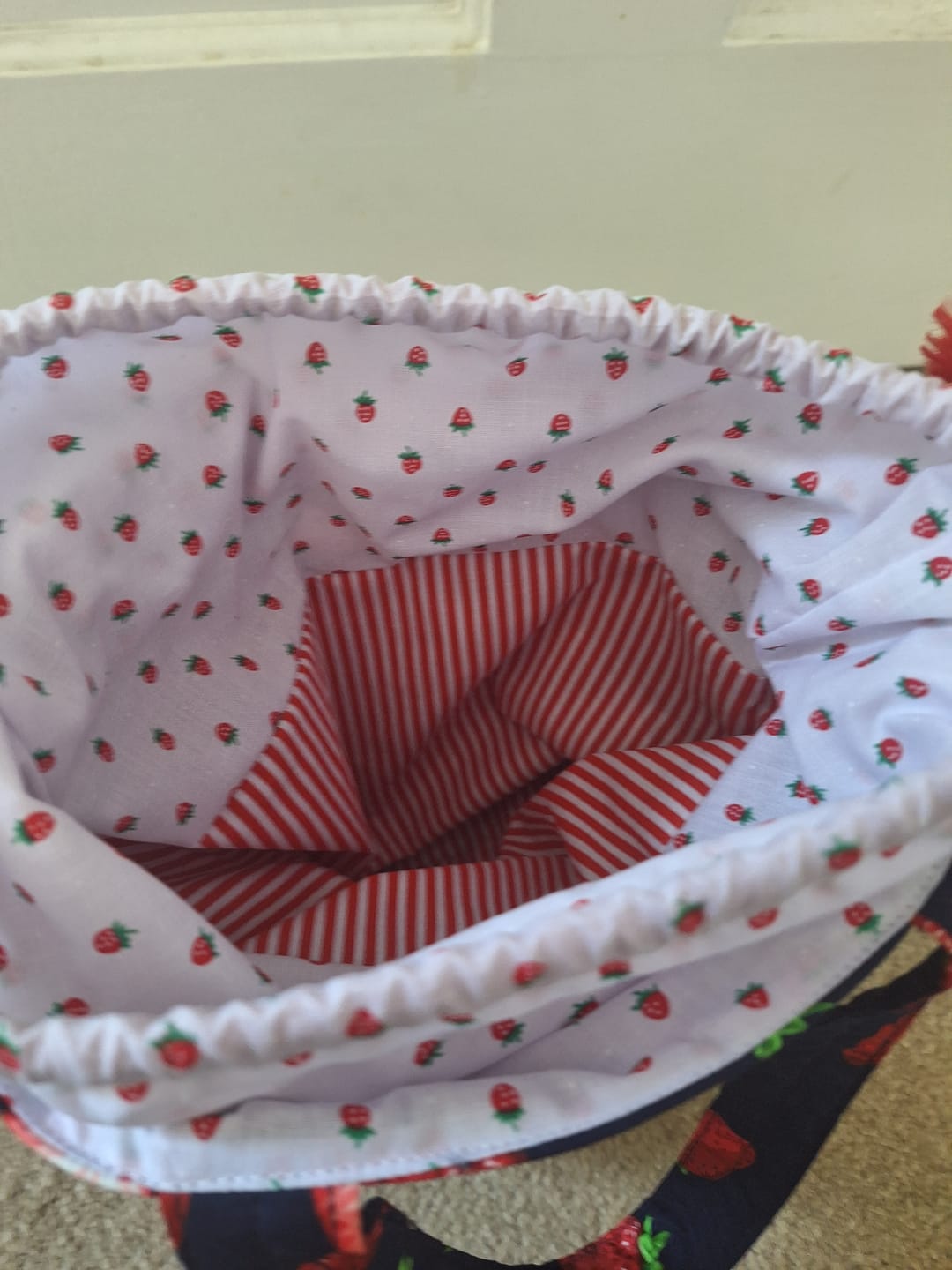 Customer photo review of Candy Stripes Polycotton Fabric