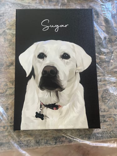 Customer photo review of Pet Art Canvas Wrap