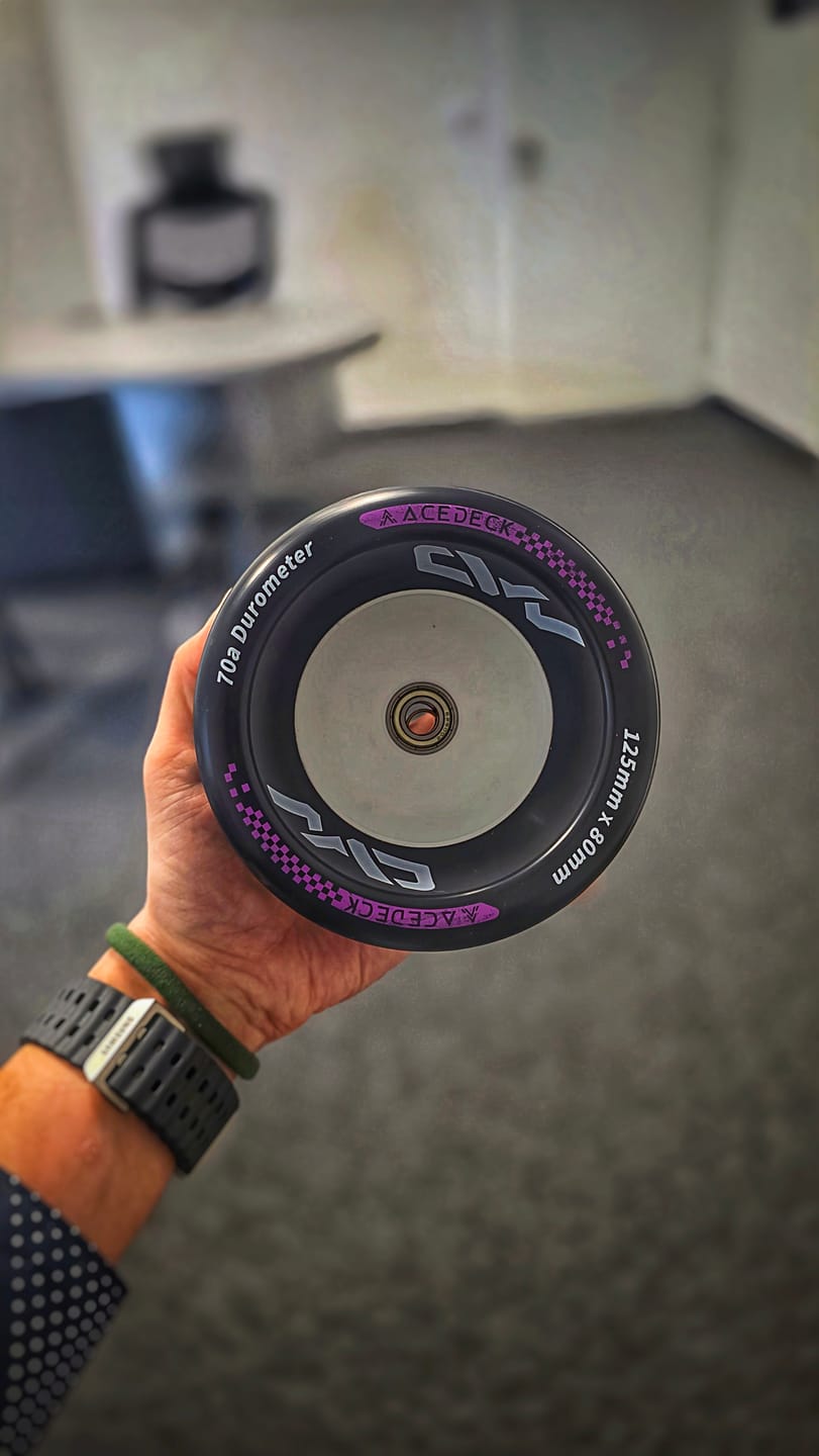 Customer photo review of Acedeck® x MADESK8® V2 Stealth 105mm/125mm Wheel- Acedeck Custom-Designed Edition