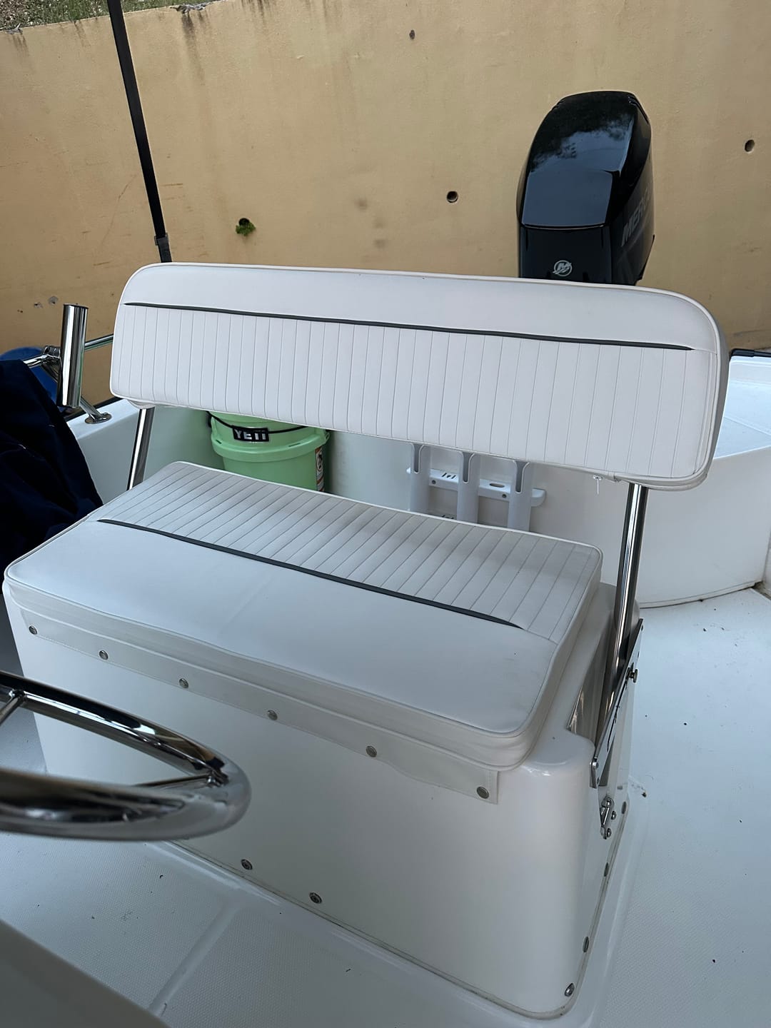 Customer photo review of Boston Whaler Dauntless 14', 16', 18', 22' , & Montauk 150/170 RPS Seat Cushion Set (Bright White)