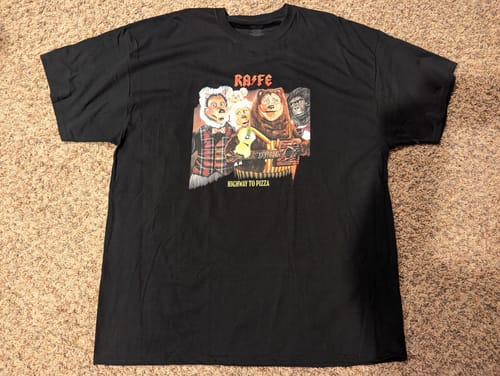 Customer photo review of Highway To Pizza Rock-afire Explosion T-Shirt