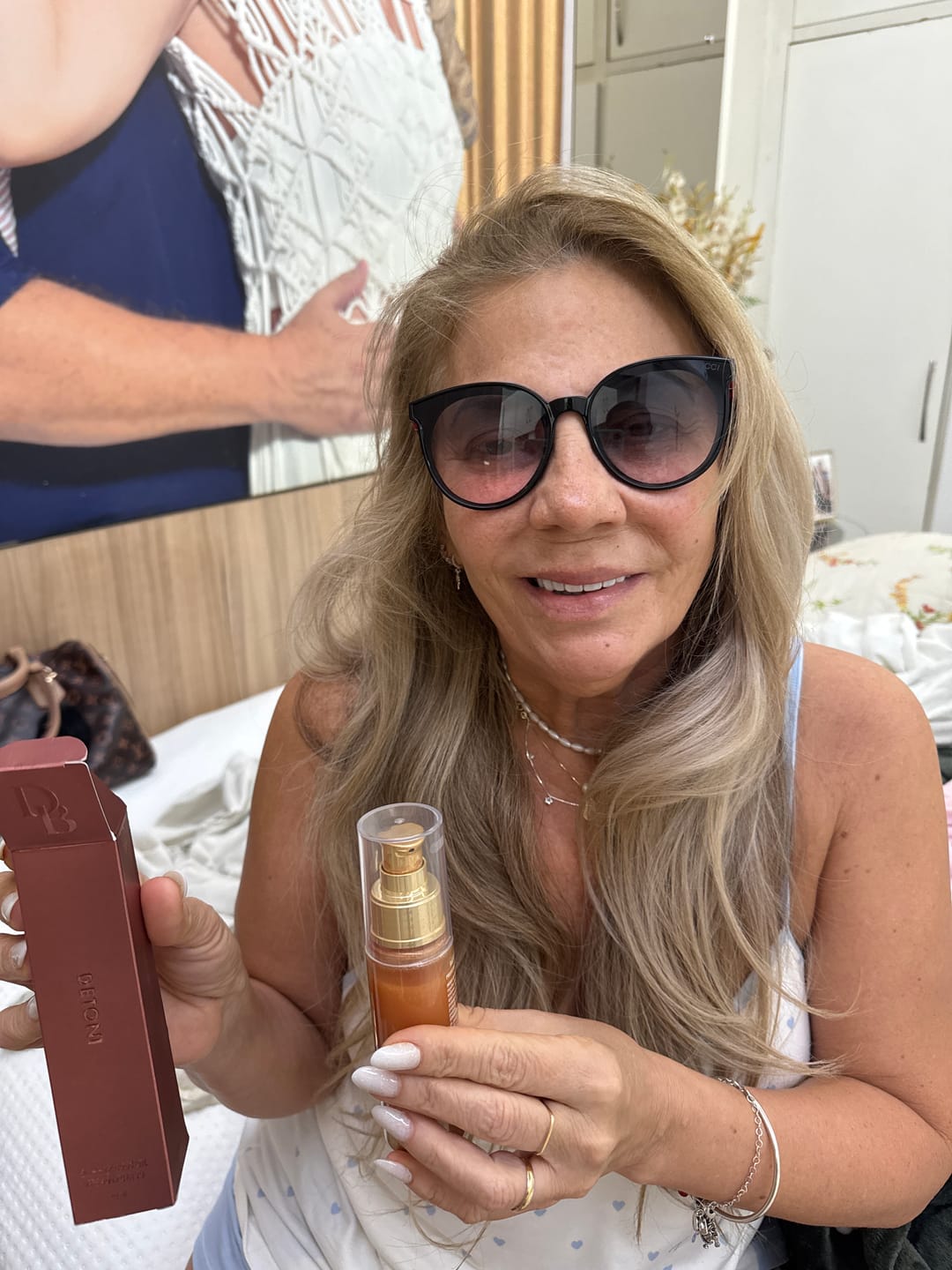Customer photo review of SHIMMER BODY OIL