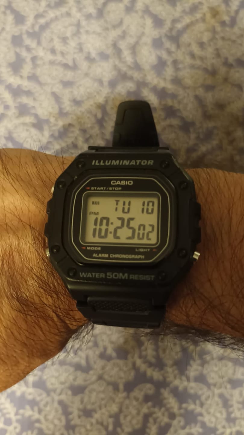 Customer photo review of Reloj Casio Vintage W-218H-1AVDF Negro