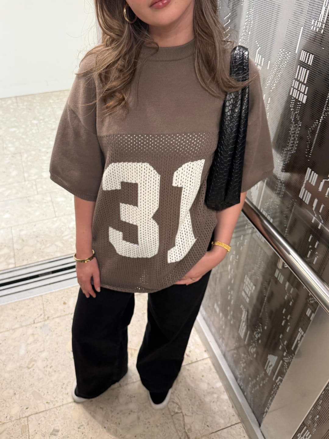 Customer photo review of KNIT JERSEY TAUPE