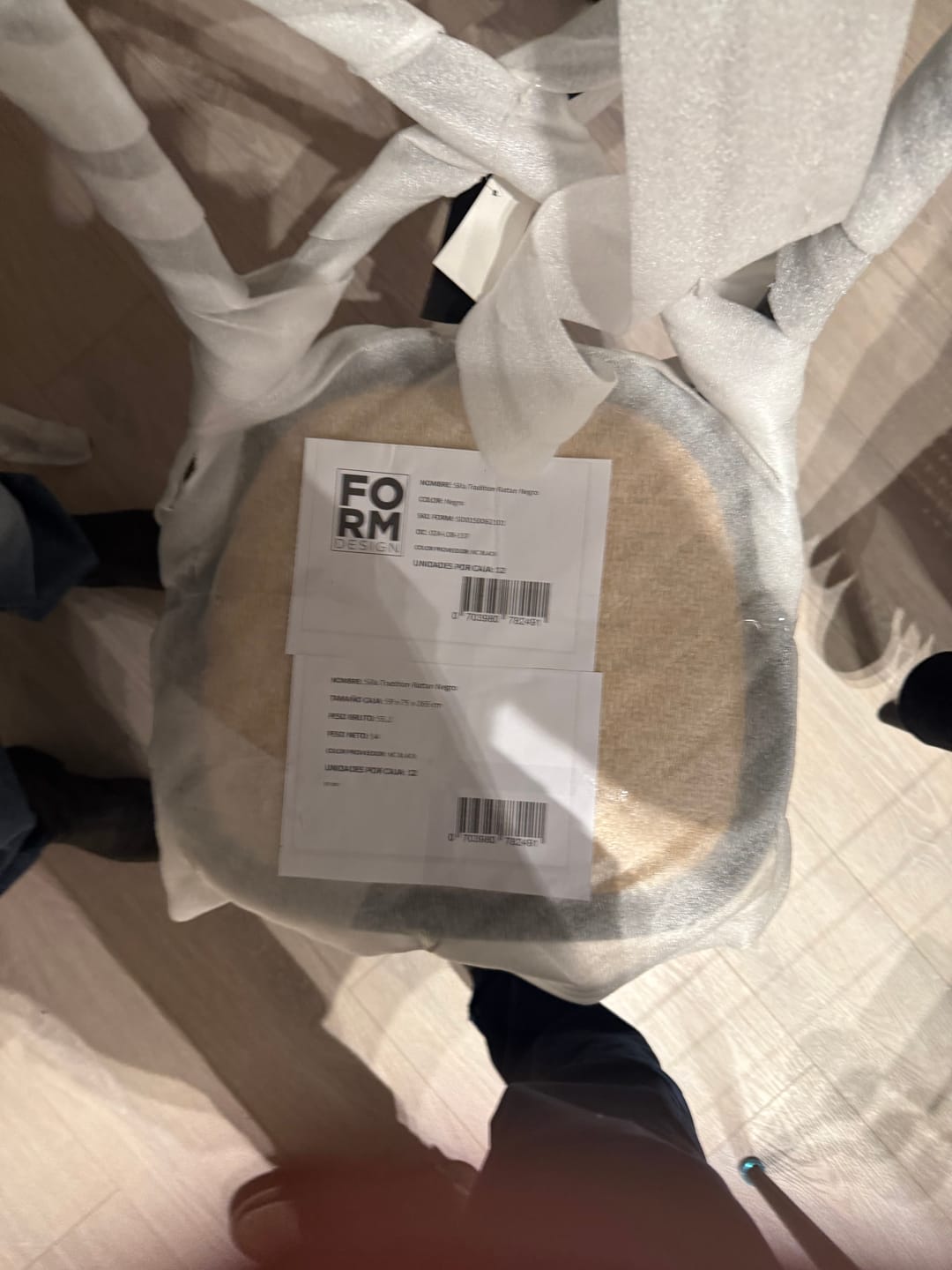 Customer photo review of Silla Madera Tradition Rattan Negro