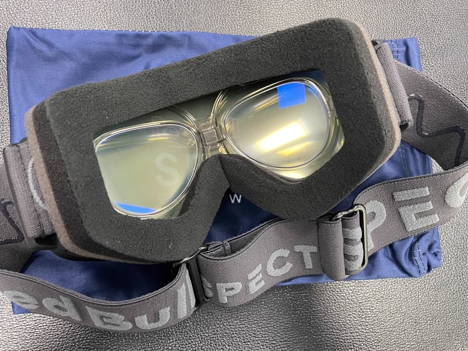 Customer photo review of Adjustable Prescription Goggle Inserts
