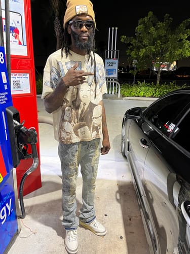 Customer photo review of Vale Forever Rushmore Tee Tan