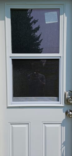 Customer photo review of Venting 1 Lite Glass and Frame Kit (Half Lite)