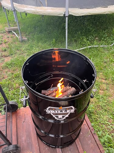 Customer photo review of 4Grill Oil Barrel Barbecue
