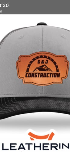 Customer photo review of Premium Custom Leather Patch Hats (Wholesale)