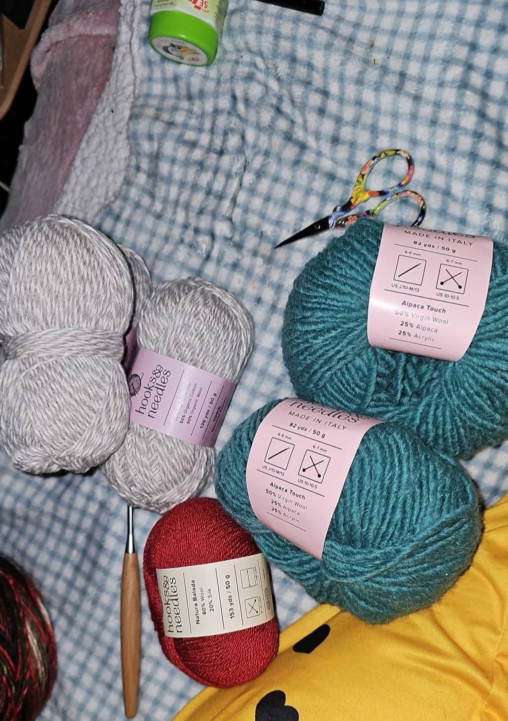 Customer photo review of Mystery Yarn Bundle