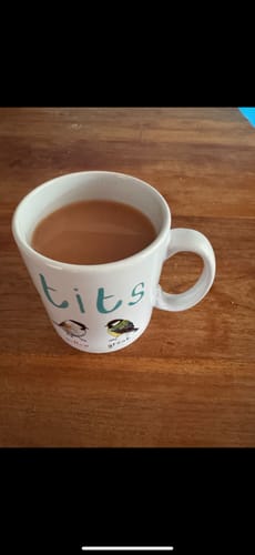 Customer photo review of Tits Ceramic Bird Mug