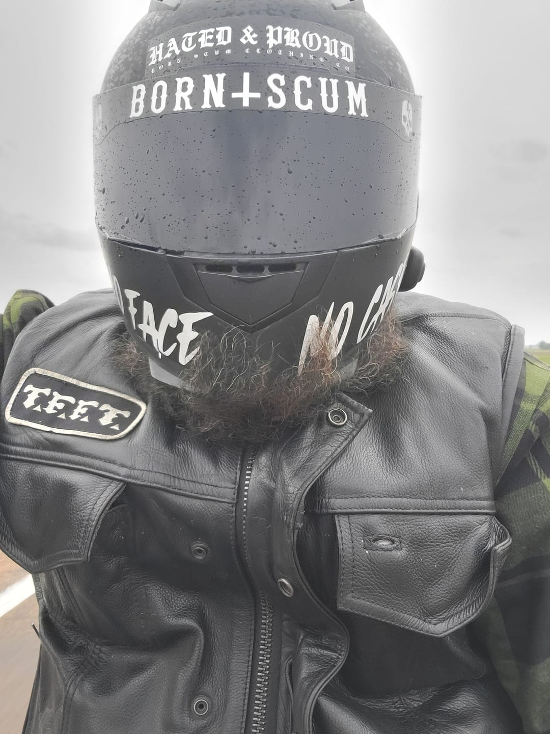 Customer photo review of INVERTED LOGO HELMET VISOR