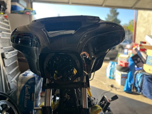 Customer photo review of HR3 Vivid Black 2015S Outer Batwing Fairing Cowl Upper STREET GLIDE SPECIAL (FLHXS) 2015-2016