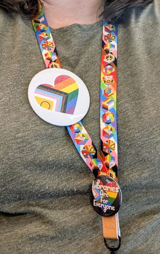 Customer photo review of Inclusive Pride Lanyard