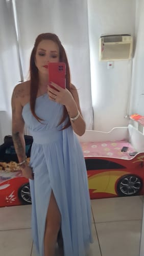 Customer photo review of Lace Front HD Valentina Ruiva 65cm - Repartição Livre 13x4