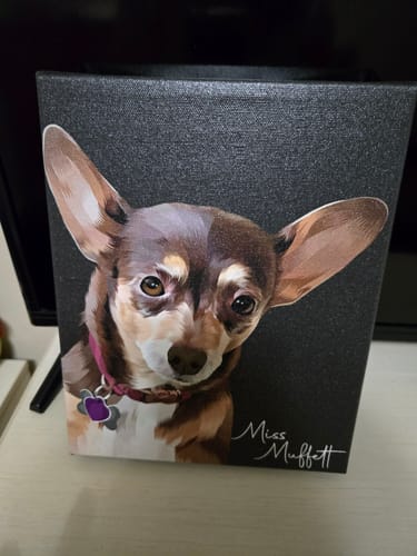 Customer photo review of Pet Art Canvas Wrap