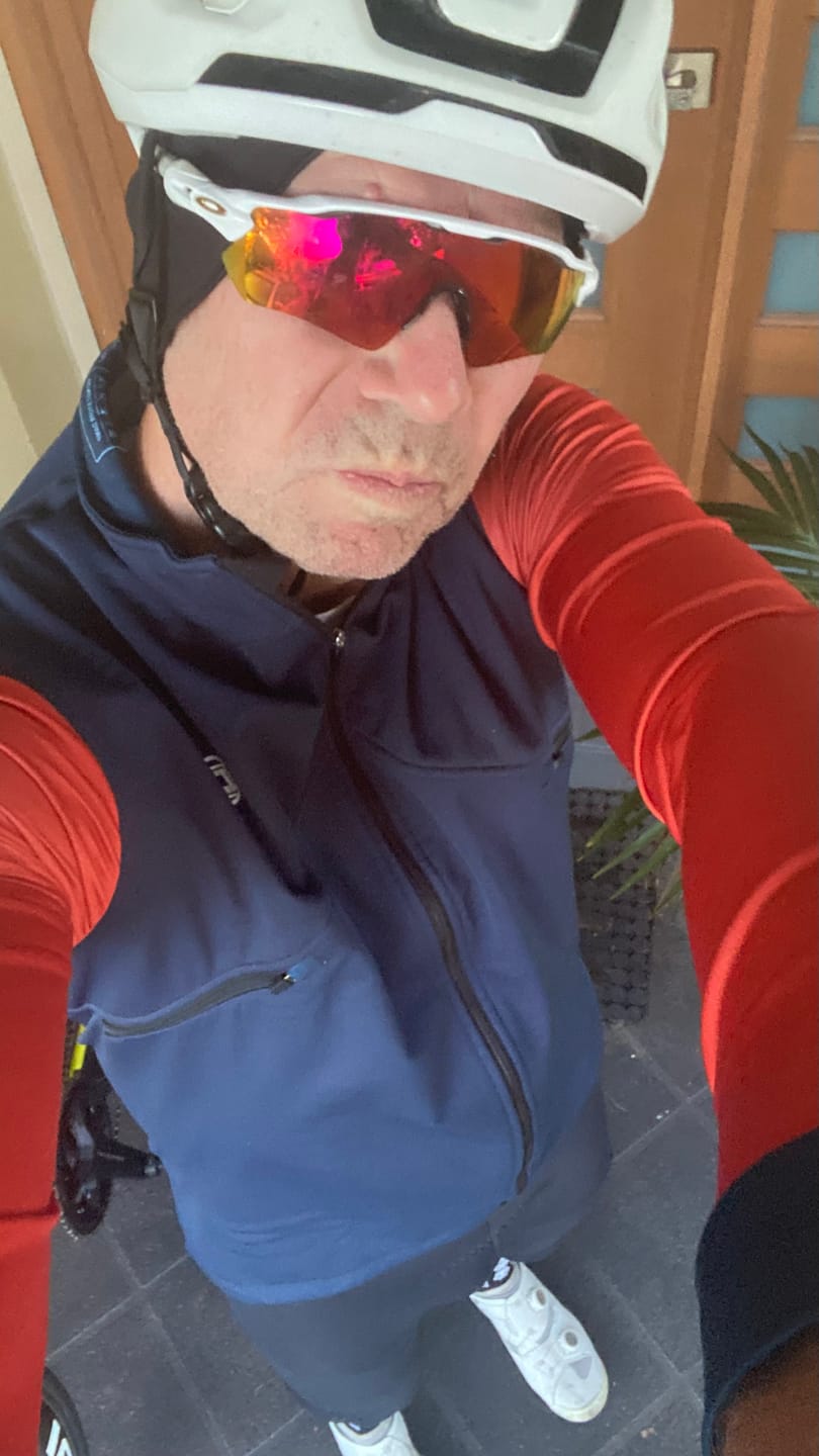 Customer photo review of FROSTAIR 2.0 JACKET - BLUE/ORANGE