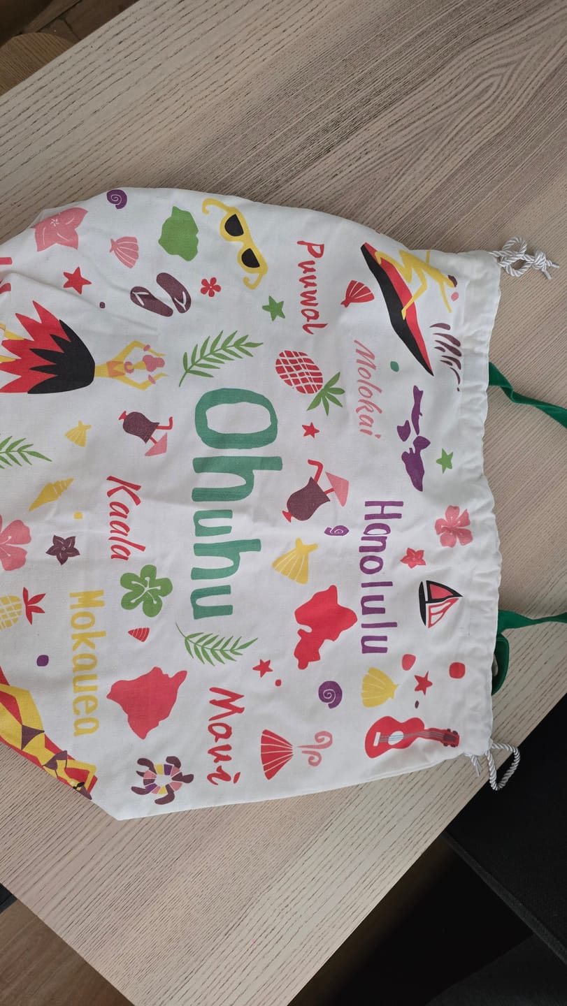 Customer photo review of Ohuhu Canvas Gift Bag for Multi-purpose, Available in Two Sizes