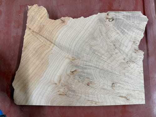 Customer photo review of 16.0x11.9" State Of Oregon Acrylic Router Template