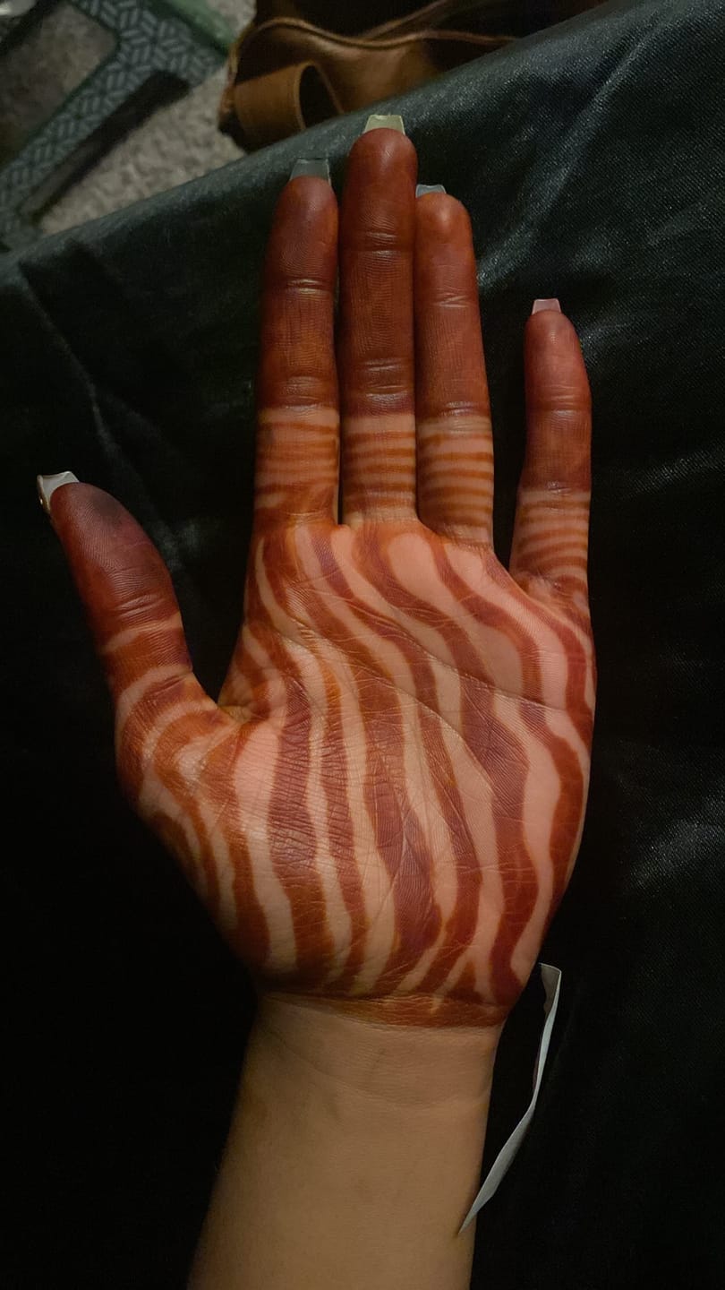 Customer photo review of Organic BAQ Fresh Rajasthani Henna