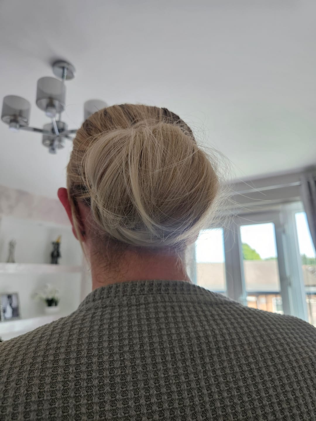 Customer photo review of Stranded Clip-in Mum Bun - Colour #16/613 Sweetheart