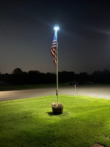 Customer photo review of Ultra Heavy Duty American Flag - 2-ply Polyester - Made In USA
