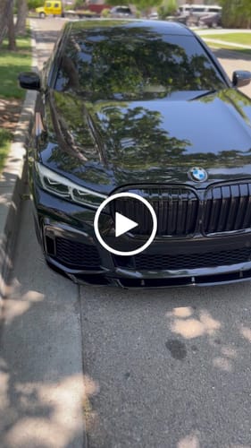 Customer video review of For 2020-2022 BMW 7 Series G12 Gloss Black Front Bumper Lip Spoiler