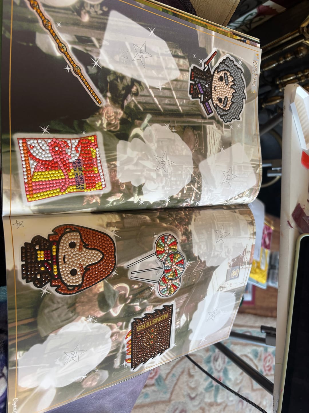Customer photo review of Harry Potter Crystal Art Sticker Album - Starter Pack
