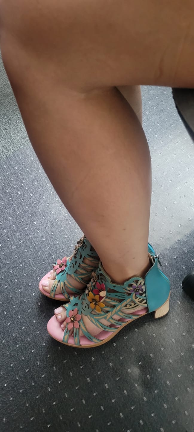 Customer photo review of Blooming Vine Romantic Cutout Sandals