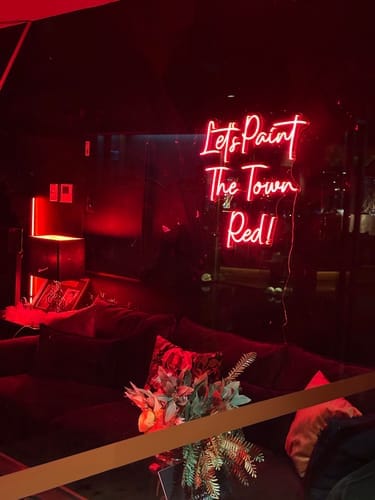 Customer photo review of Custom Neon Sign
