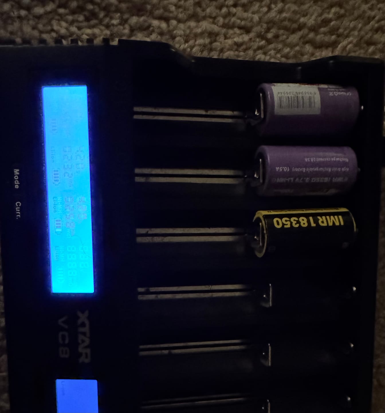 Customer photo review of XTAR VC8 8 Bay Smart Li-ion Battery Charger