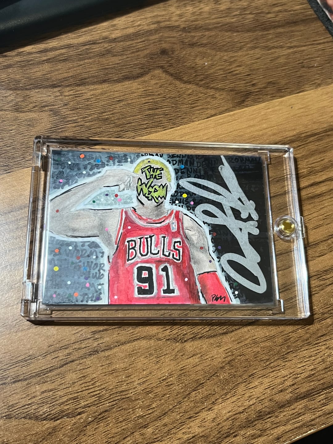 Customer photo review of Dennis Rodman Autograph Signing