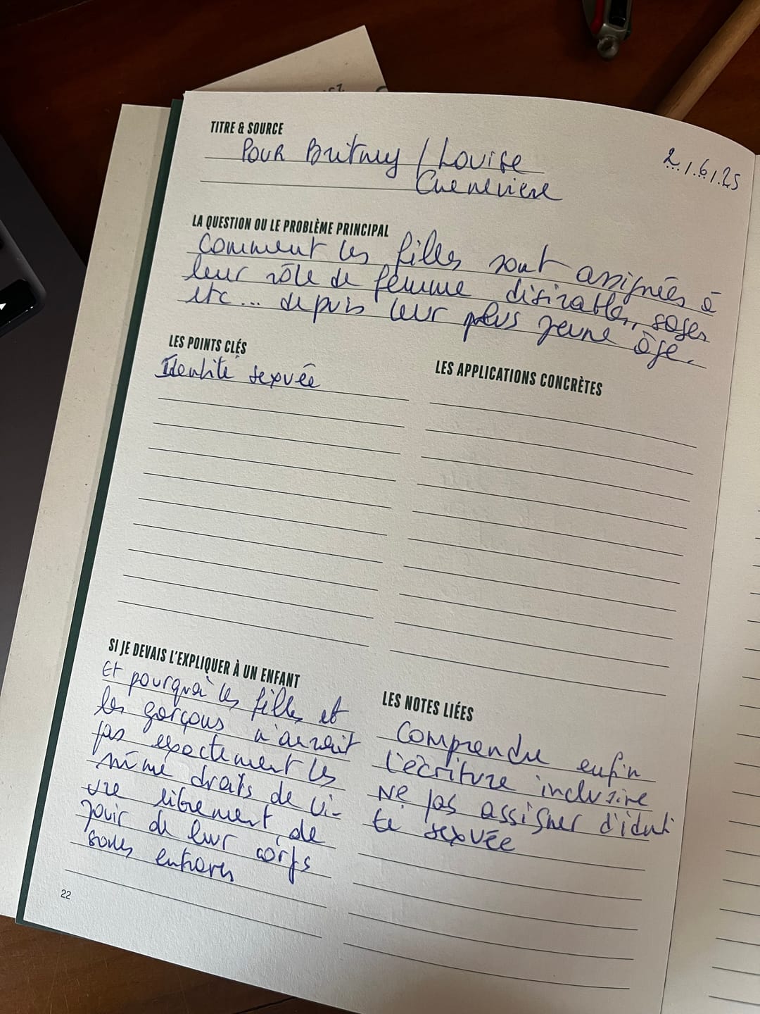 Customer photo review of Carnet de la Curiosité