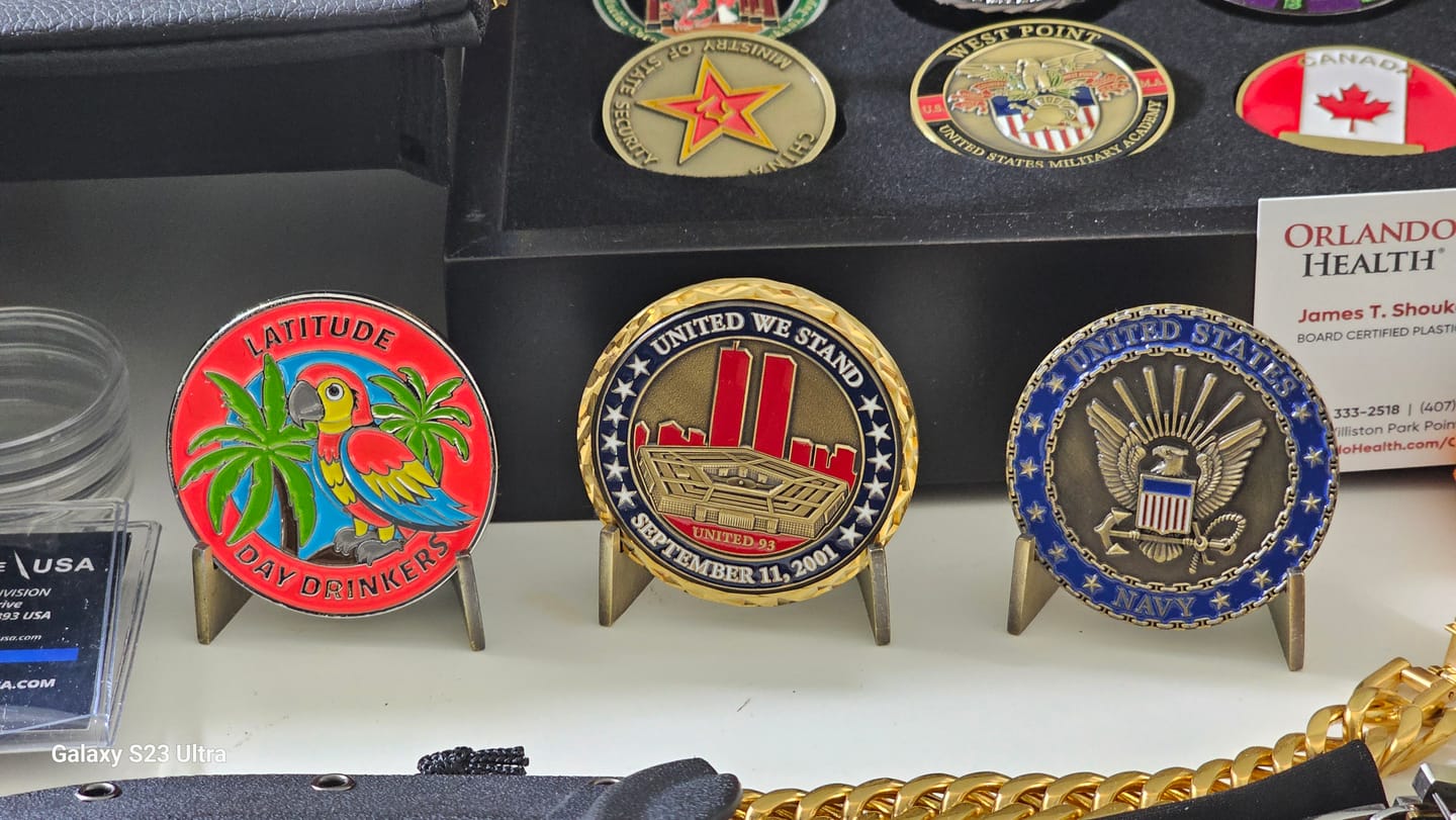 Customer photo review of Fallen Yet Not Forgotten Coin Stand