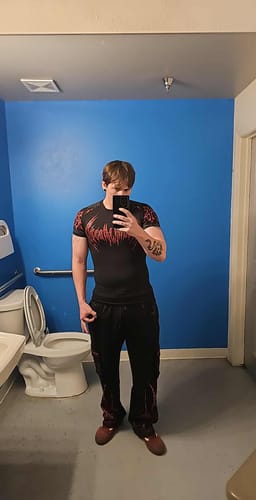 Customer photo review of Bloodmoon Uncuffed Luxury Cargos [NIGHTMARE]