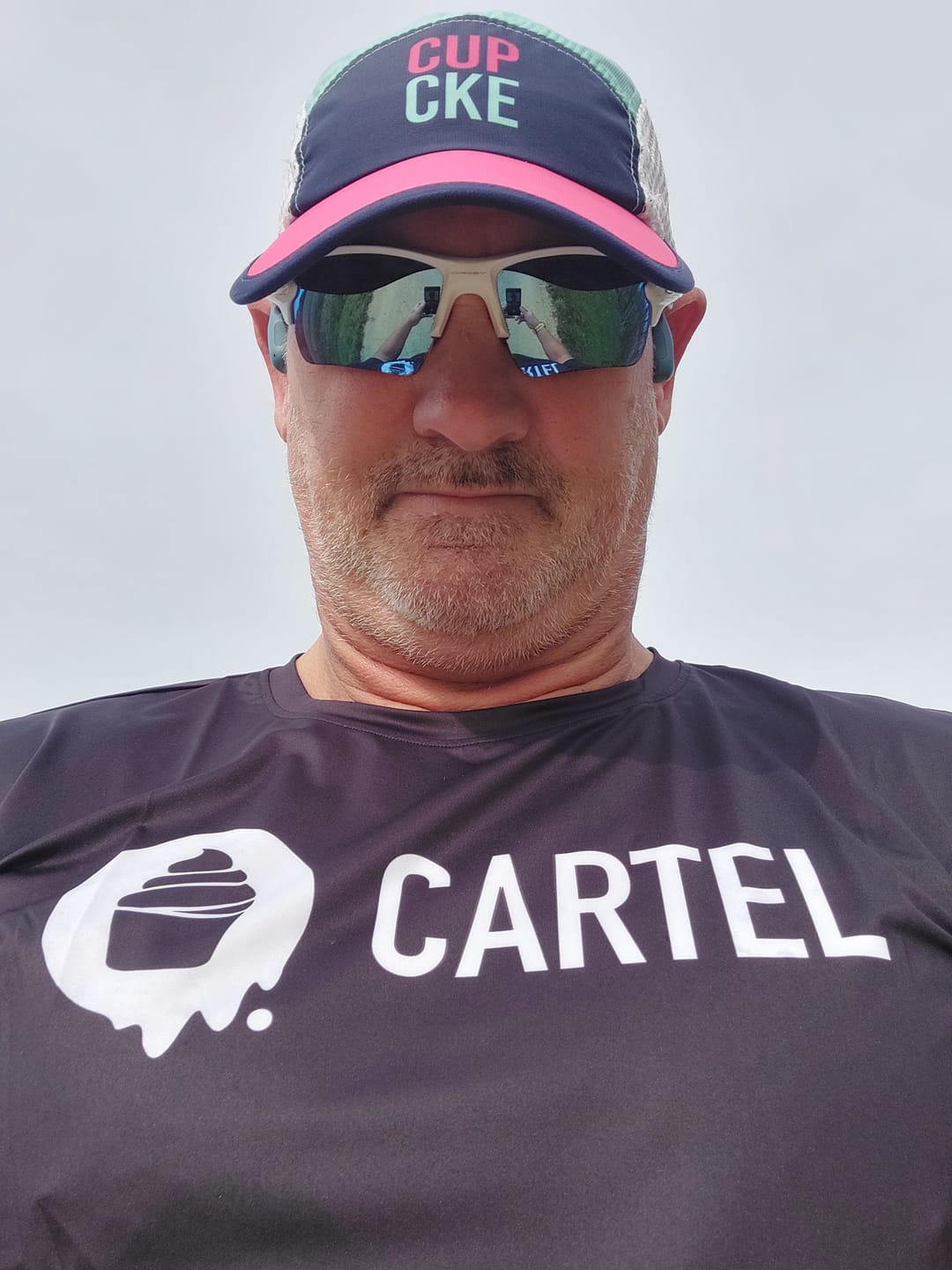 Customer photo review of Mens Jet Black Dri Fit Run Tee