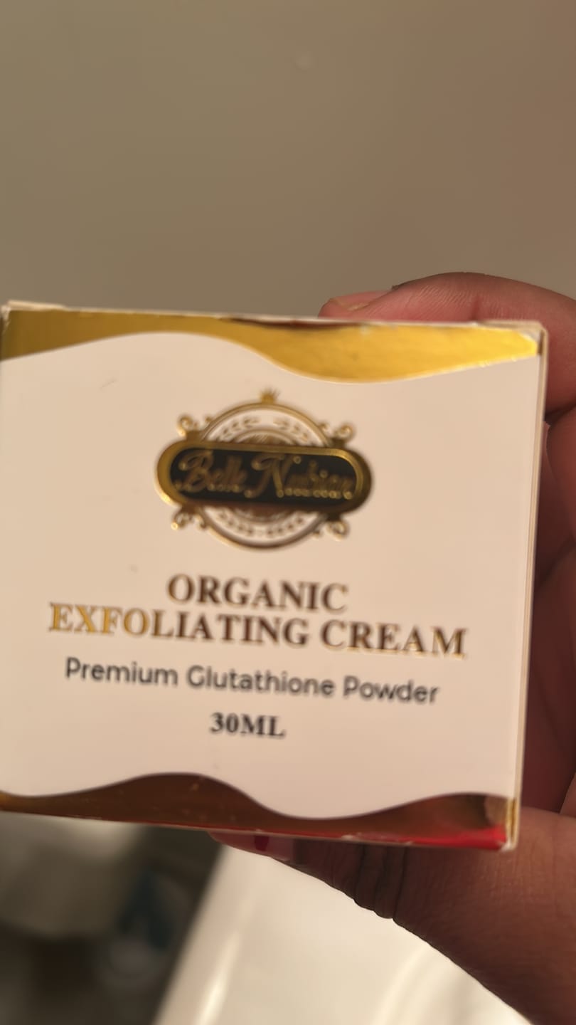 Customer photo review of NEW Organic Exfoliating Cream with SPF