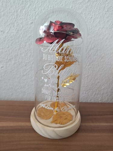 Customer photo review of Mama - Eltern-Goldene Rose