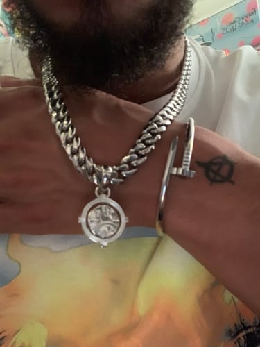 Customer photo review of 10MM HEAVY CUBAN CHAIN
