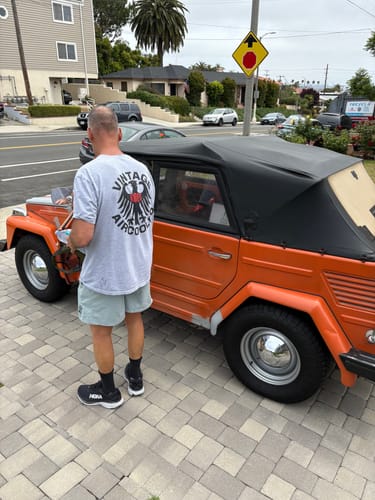 Customer photo review of Vintage AirCooled Rides Eagle T-Shirt/ Long Sleeve/ Hoodie (2-Sided)