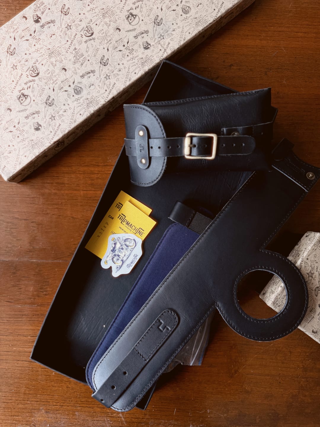 Customer photo review of triumph: moto exclusive tank strap