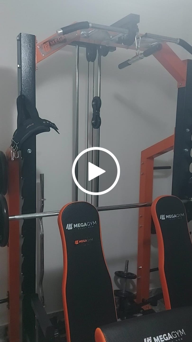 Customer video review of Estação De Musculação Mega Rack Monocross Com Polia Móvel Flutuante 82Kg