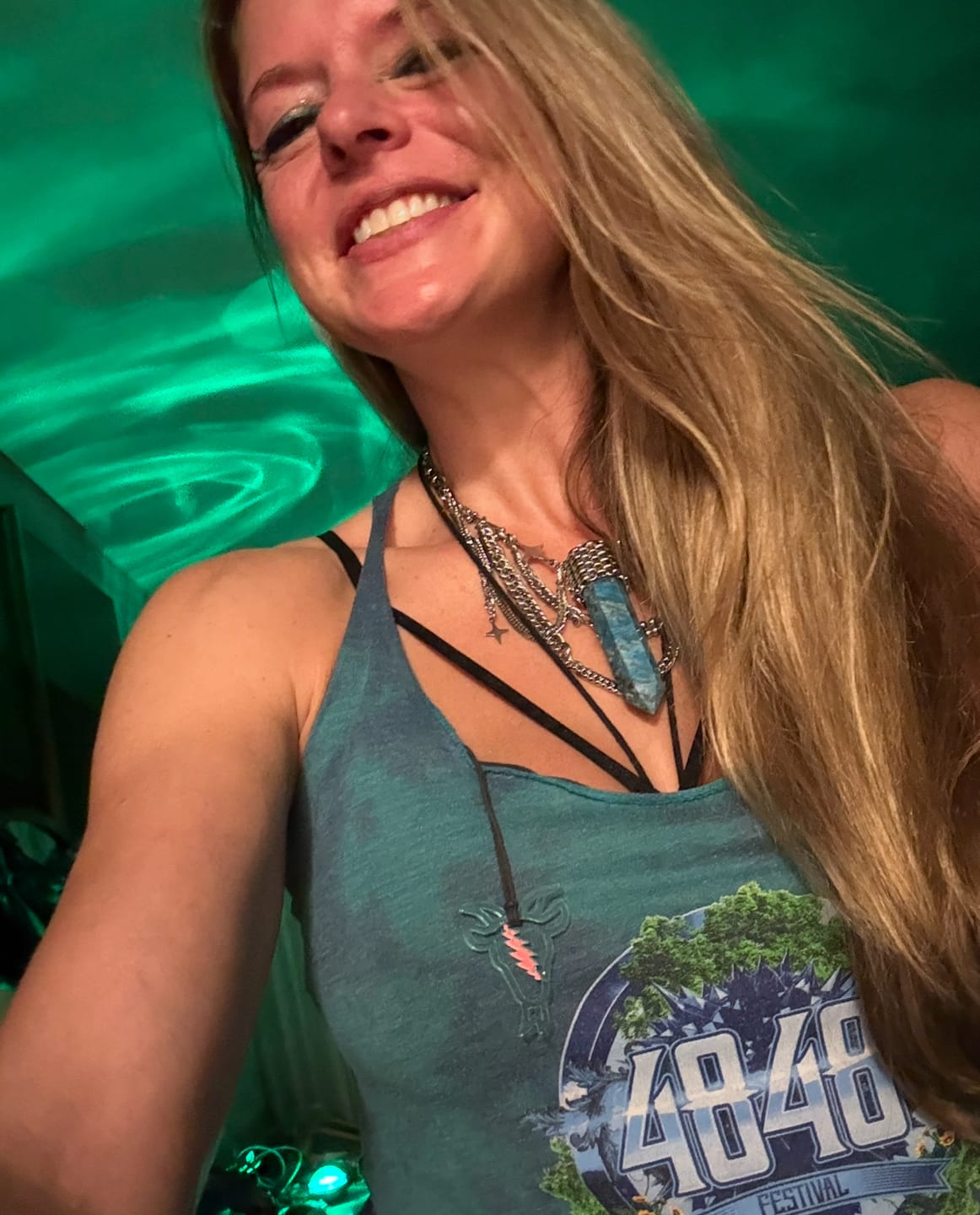 Customer photo review of Apatite Necklace