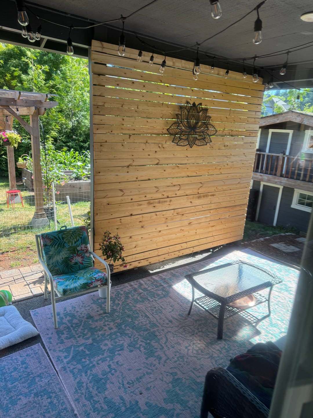 Customer photo review of Lotus Mandala for Zen Vibes - Large Outdoor Metal Wall Art, Matte