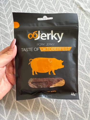 Customer photo review of ObJerky Pork Octoberfest, 40 gr.