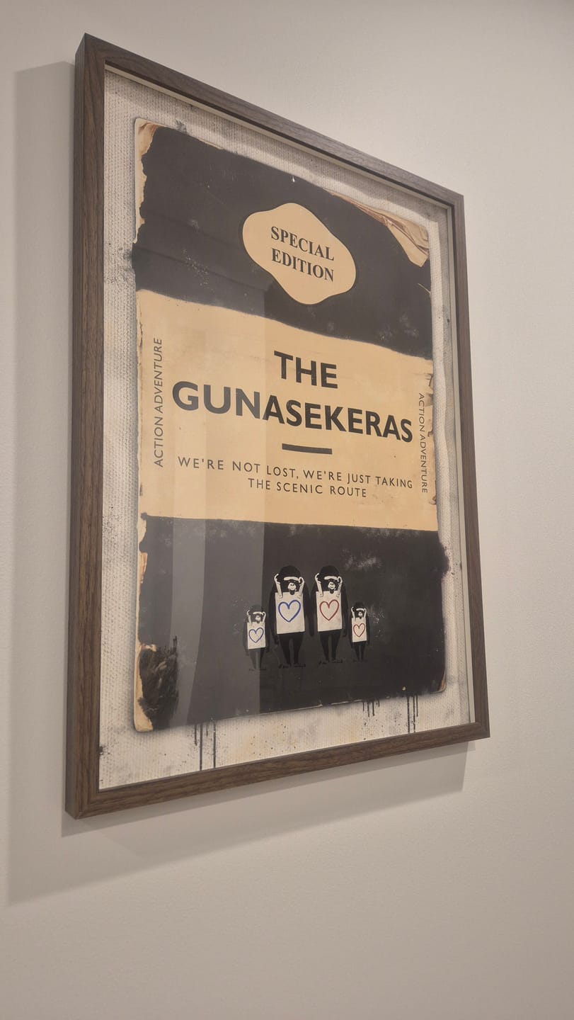 Customer photo review of Personalised Book Cover Art Print (Family Edition) New Colours!