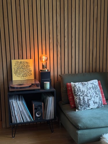 Customer photo review of SlatWall Grand Acoustic Oiled Oak